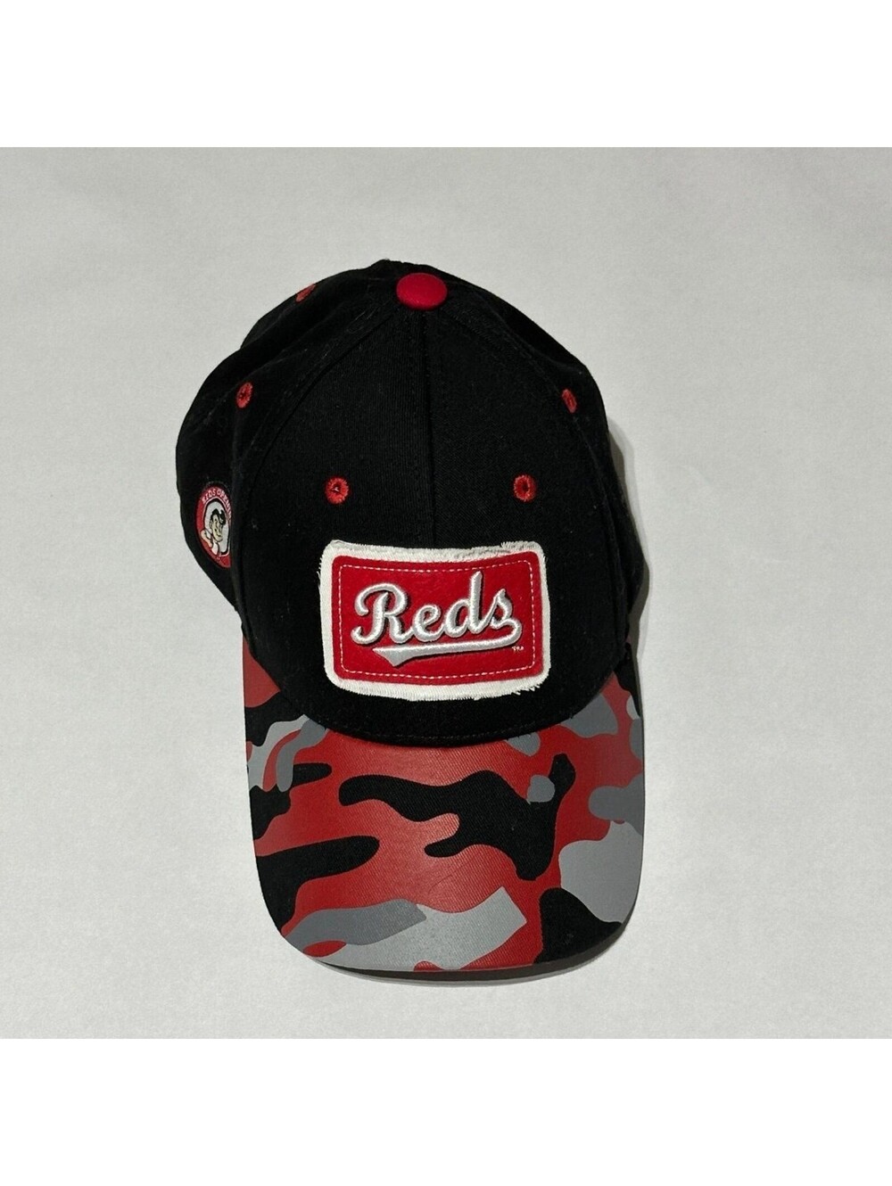 Cincinnati Reds Kids Opening Day Hat Frischs Big Boy Camo Baseball Cap New Rare